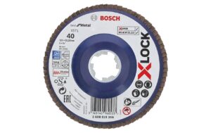 BOSCH X-LOCK Faecherscheibe 125 mm KIT Körnung K40, 10 Stück