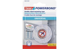 Tesa Montageband Powerbond Universal 1.5 m x 19mm, Transparent, Doppelseitig