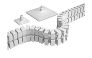 Actiforce Kabelkette SLIM, weiss 35 x 55 x 1380mm