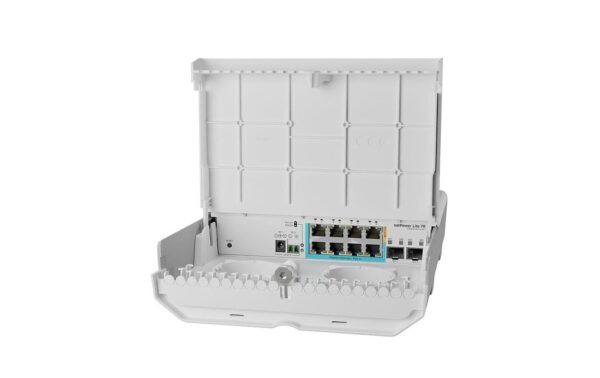 1195403 - Mediatech MikroTik CSS610-1GI-7R-2S+OUT 10Port Switch Outdoor Switch, 8xGE, 2xSFP+ kaufen Schweiz | Mediatech.ch