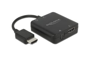 Delock HDMI Audio 5.1 Extractor, 4K, 60Hz, TOSLINK, S/PIF, 3.5mm, USB, Reverse support