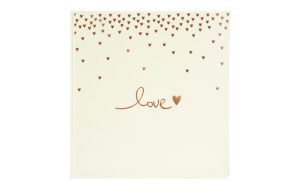Goldbuch Hochzeitsalbum Raining Hearts Grösse: 30x31 cm, 60 Seiten, Pfirsich