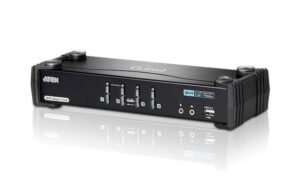 Aten CS1784A: DVI KVM Switch, 4 Port Dual Link(2560x1600), 2.1 Audio, USB2.0 Hub