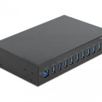 Delock externer USB 3.0 Hub 10-Ports USB A und B