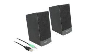 Delock Stereo 2.0 Lautsprecherpaar 3.5mm Klinke, 1.25m Kabel, USB-Strom kaufen Schweiz | Mediatech.ch