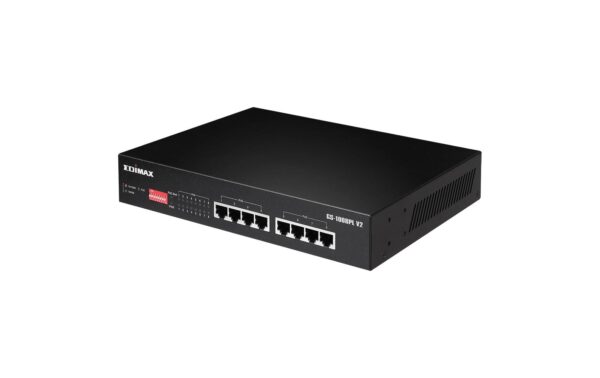 Edimax GS-1008PL V2: 8 Port GE PoE+ Switch Longrange, 4xPoE+ 70 Watt PoE, Lüfterlos kaufen Schweiz | Mediatech.ch