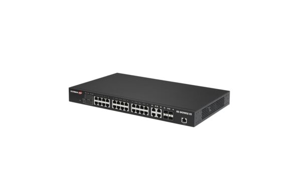Edimax Pro GS-5424PLC V2:24 Port PoE+Switch Longrange, 4xSFP, PoE+ 400Watt PoE Budget kaufen Schweiz | Mediatech.ch