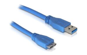 Delock USB3.0 Kabel, 3.0m, A-Micro-B, Blau für USB3.0 Geräte, bis 5Gbps kaufen | Mediatech.ch