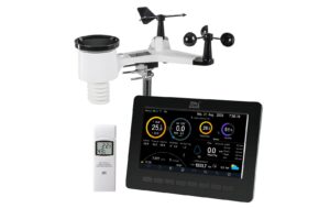 dnt WiFi-Wetterstation WeatherScreen PRO inkl. Funk-Solar-Kombisensor, Raumklimasens
