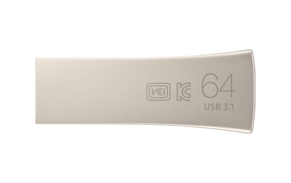 1207379_3 - Mediatech Samsung USB3.1 Bar Plus Silver 64GB silber, Lesen: 300MB/s, Schreiben: 30MB/s