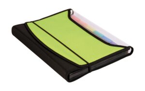 Dufco Fächermappe A4 Soft Touch 13-teilig, PP, apfelgrün/schwarz