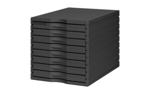 Styro Schubladenbox Styrotop 8 Schubladen, schwarz