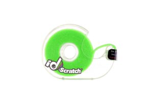 PatchSee ID-SCRATCH Klettband Dispender Box 2m, Fluo Green