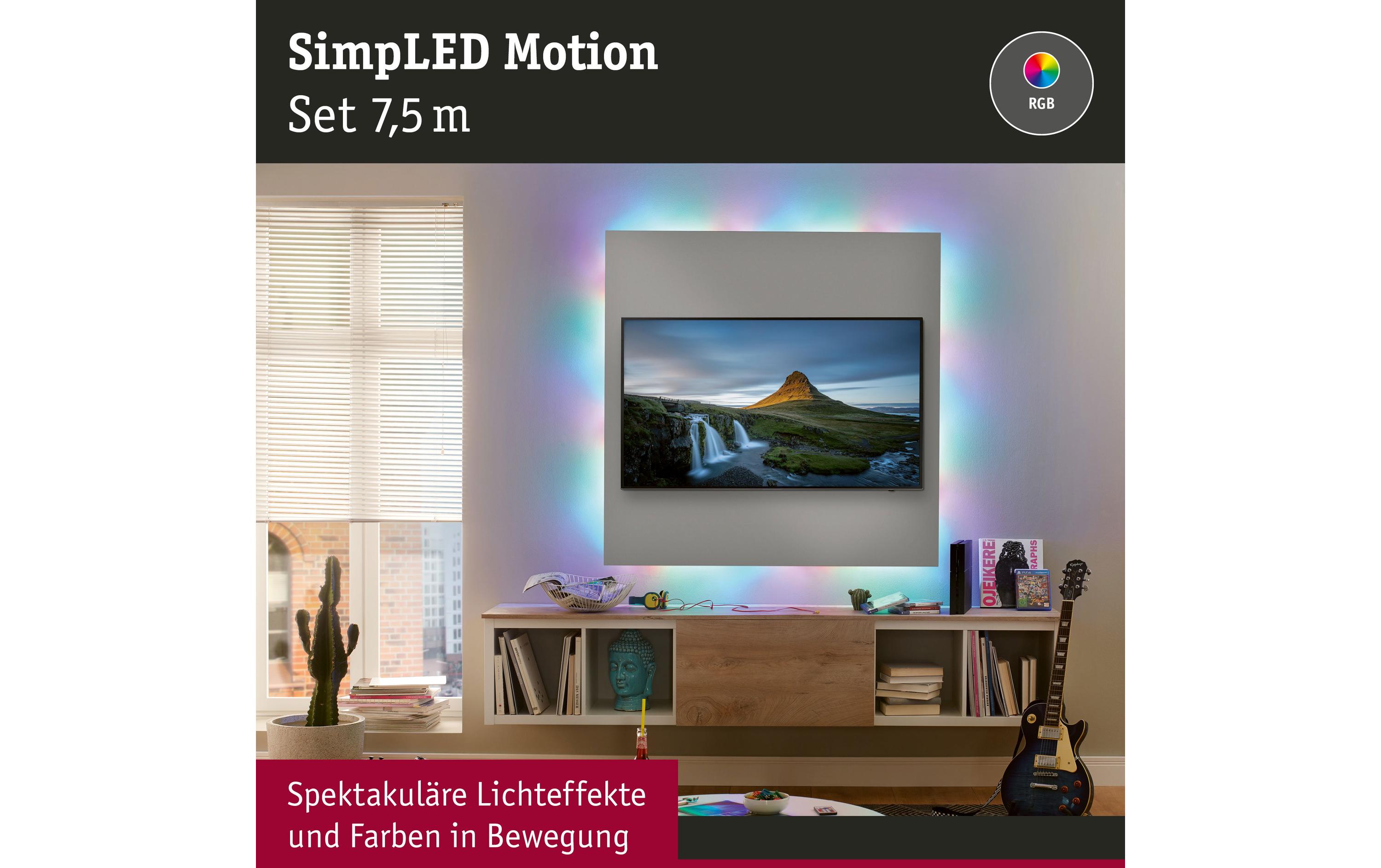 1210882_2 - Mediatech Paulmann LED Stripe SimpLED Motion Set 7,5m 15W, RGB, 494lm, beschichtet