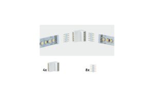 1210914 - Mediatech Paulmann MaxLED Edge-Connector 4er Pack, Weiss, inkl. 8 Stecker kaufen Schweiz | Mediatech.ch