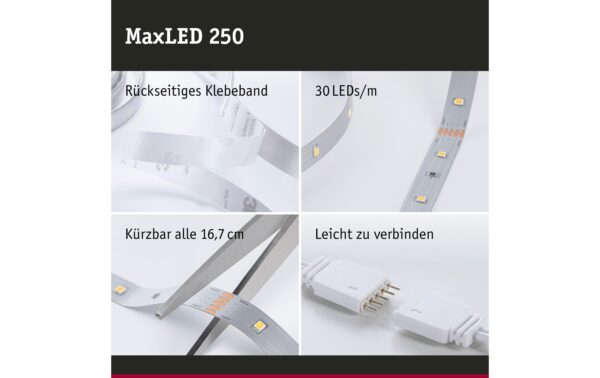 1210934_3 - Mediatech Paulmann LED Stripe MaxLED 250 5m EXT 20W, 2700K, 1500lm, unbeschichtet