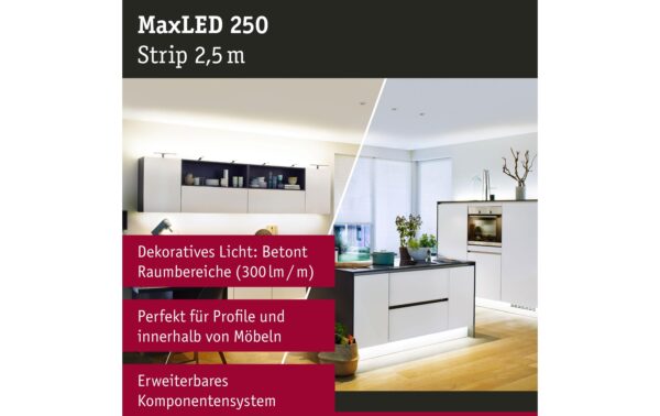 Paulmann LED Stripe MaxLED 250 2,5m EXT 8.8W, Tunable White 2700-6500K, 675lm