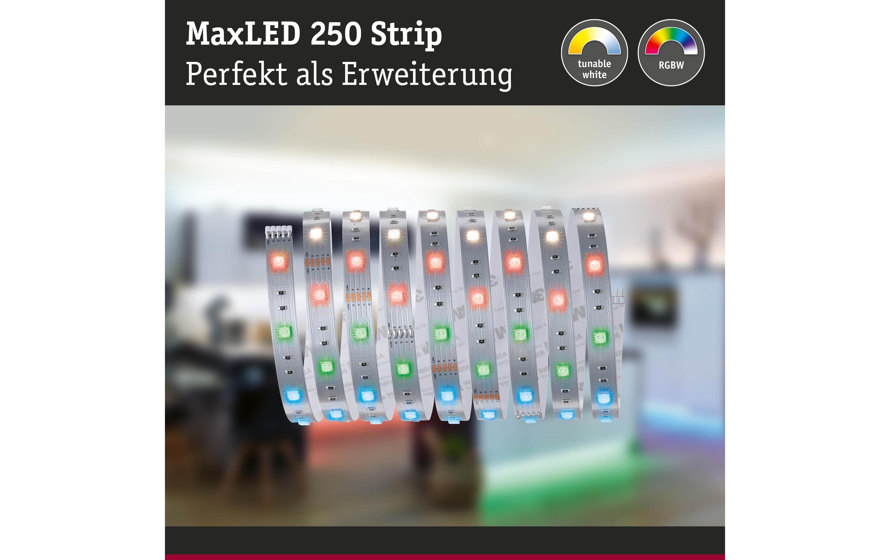 1210945_2 - Mediatech Paulmann LED Stripe MaxLED 250 2,5m EXT 16W, RGBW, 675lm, unbeschichtet