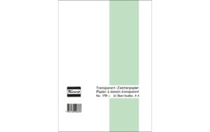 Favorit Transparent-Zeichenpapier-Block transparent, 65g, 210x297mm, 25 Blatt