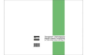 Favorit Transparent-Zeichenpapier-Block transparent, 80/85gg, 210x297mm, 50 Blatt