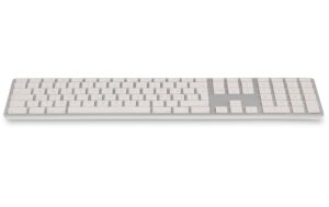 LMP Bluetooth Tastatur WKB-1243, CH-Layout Zahlenblock, 110 Tasten, <4G., Silber