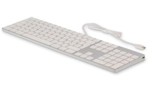 LMP USB-C Tastatur KB-1843, CH-Layout Zahlenblock, 106 Tasten, Silber