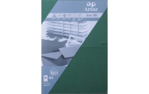 Artoz Blankokarte 1001 A5 220gm2 Racinggreen, 5 Blatt