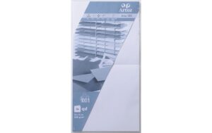 Artoz Blankokarte 1001 15.5x15.5cm 220 gm2, blütenweiss, 5 Blatt