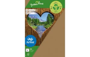 Artoz Couvert Green Line C5 104gm2, Braun, 5 Stück