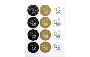 Artoz Sticker Mit Liebe gemacht 6 Blatt