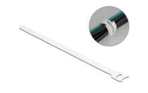 Delock Klett-Kabelbinder 250x12mm 10 Stück, Weiss