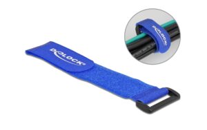 Delock Klett-Kabelbi. 280x38mm mit Schlaufe 3 Stück, Blau kaufen Schweiz | Mediatech.ch