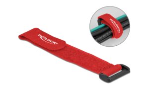 1214437 - Mediatech Delock Klett-Kabelbi. 190x25mm mit Schlaufe 5 Stück, Rot kaufen Schweiz | Mediatech.ch