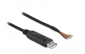 Delock USB2.0 Adap-Kab. Typ-A- seri. RS-232 mit 9 offenen Kabelblenden+ Schirmung, 2m