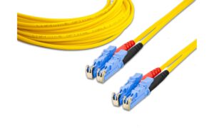 Lightwin LWL HQ Duplex Patchkabel, LSH, 1m Singlemode OS2, E2000-E2000 kompatibel
