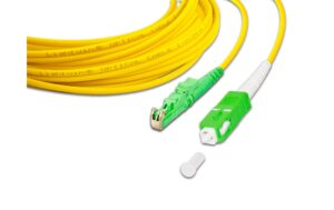 Lightwin LWL HQ Simplex Patchkabel, LSH, 3m Singlemode OS2, E2000/APC-SC/APC kompatibel kaufen Schweiz | Mediatech.ch