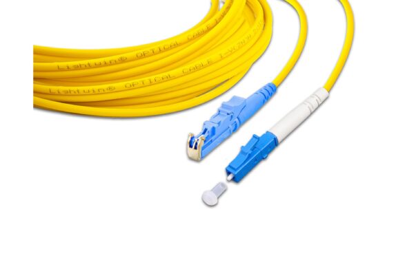 Lightwin LWL HQ Simplex Patchkabel, LSH,10m Singlemode OS2, E2000-LC kompatibel