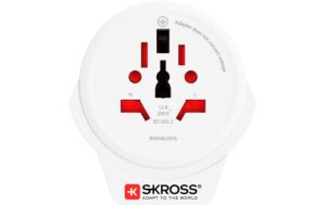 SKROSS Reiseadapter World to USA mit USB Ladegerät