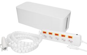 Max Hauri Kabelbox inkl. Steckerleiste Multi-Switch 5xT13, 2m Kabel mit Schalter
