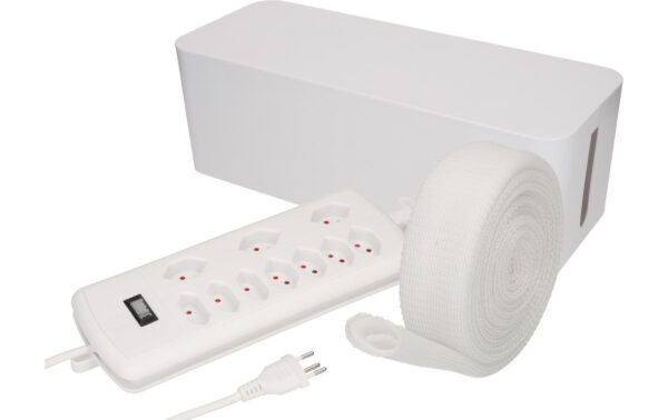 Max Hauri Kabelbox inkl. Steckerleiste Kabelschlauch, 7xT13, 2m Kabel mit Schalter kaufen Schweiz | Mediatech.ch