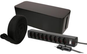 Max Hauri Kabelbox inkl. Steckerleiste 9xT13, 2m Kabel mit Schalter