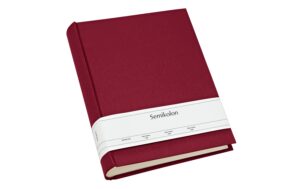 Semikolon Album  Large  Bordeaux 24.5 x 30.5cm, 130 Seiten(cremefarbig)