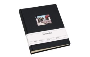 Semikolon Album  Finestra Medium Schwarz 21.6 x 25.5 cm, 80 Seiten(cremefarbig)
