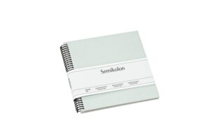 Semikolon Fotoalbum Efalinbezug 17 x 17cm Moss, 20 cremefarbige Seiten