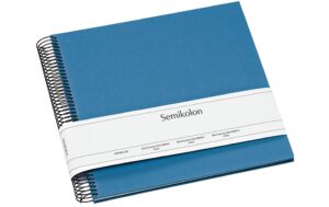 Semikolon Fotoalbum Efalinbezug 23x24.5cm Azzuro, 40 cremeweisse Seiten