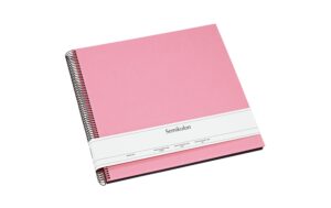 Semikolon Fotoalbum Efalinbezug 34.5x33.2cm Rosa, 50 Schwarze Seiten