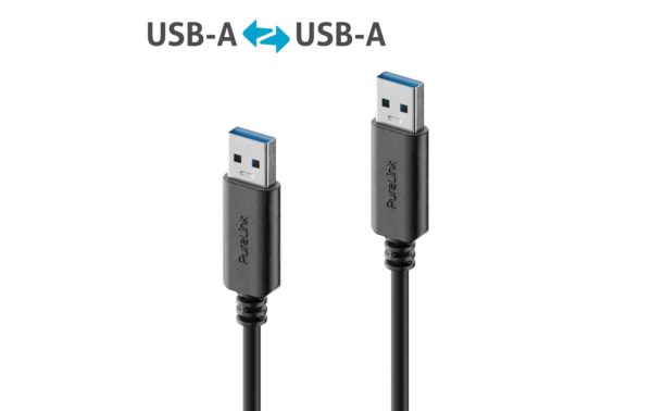 PureLink USB3.1 Gen1 USB-A-A, 1.5m, Schwarz 5Gbps, 3A, iSeries Premium Kabel