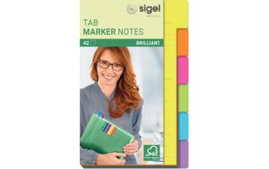 Sigel Tab Marker Notes, Papier 6Farben ge/or/pi/gr/bl/vi 98x148mm kaufen Schweiz | Mediatech.ch