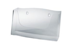 Sigel Wand-Prospekthalter acrylic m.1 Fach Fülltiefe 45mm für A4 quer