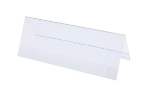 Sigel Tischaufsteller, Dachform, 2-seitig glasklar,Hartplastik, 1mm, f.240x90 mm,5ST